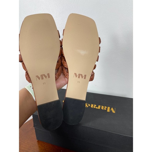 Mara & Mine Theresa Scrunchie Sandals in Terracotta Size 11 - Picture 8 of 9